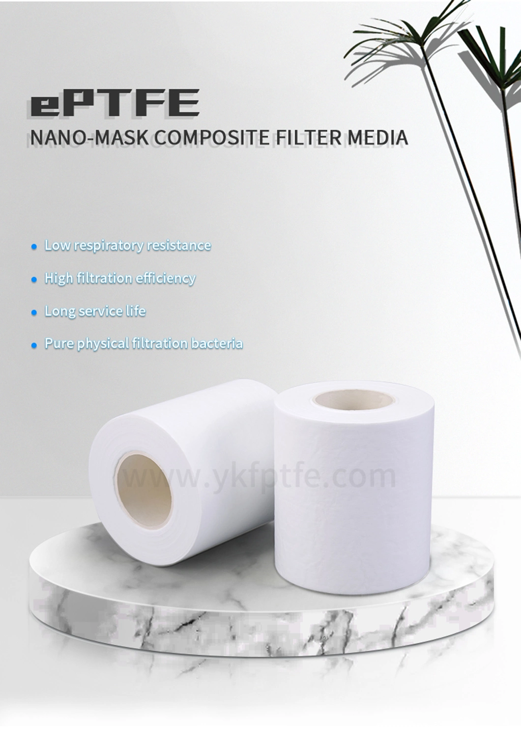 UNM ePTFE Mask Filter Material PTFE Nano Face Mask Washable Mask Membrane
